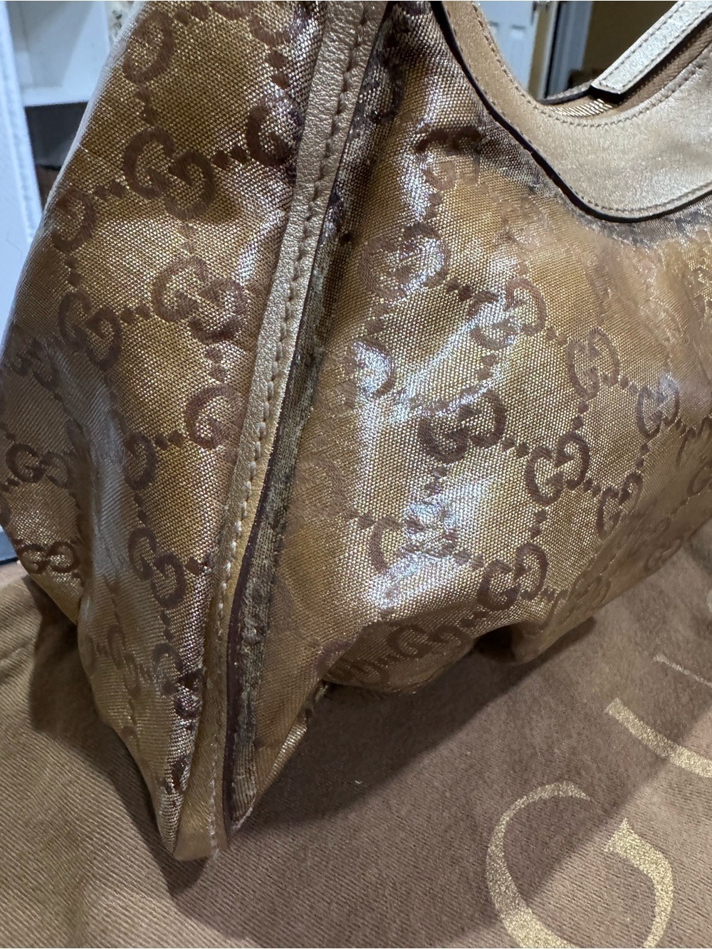 Gucci Abbey D-Ring Hobo Bag Dust Bag, COA - Picture 8 of 16
